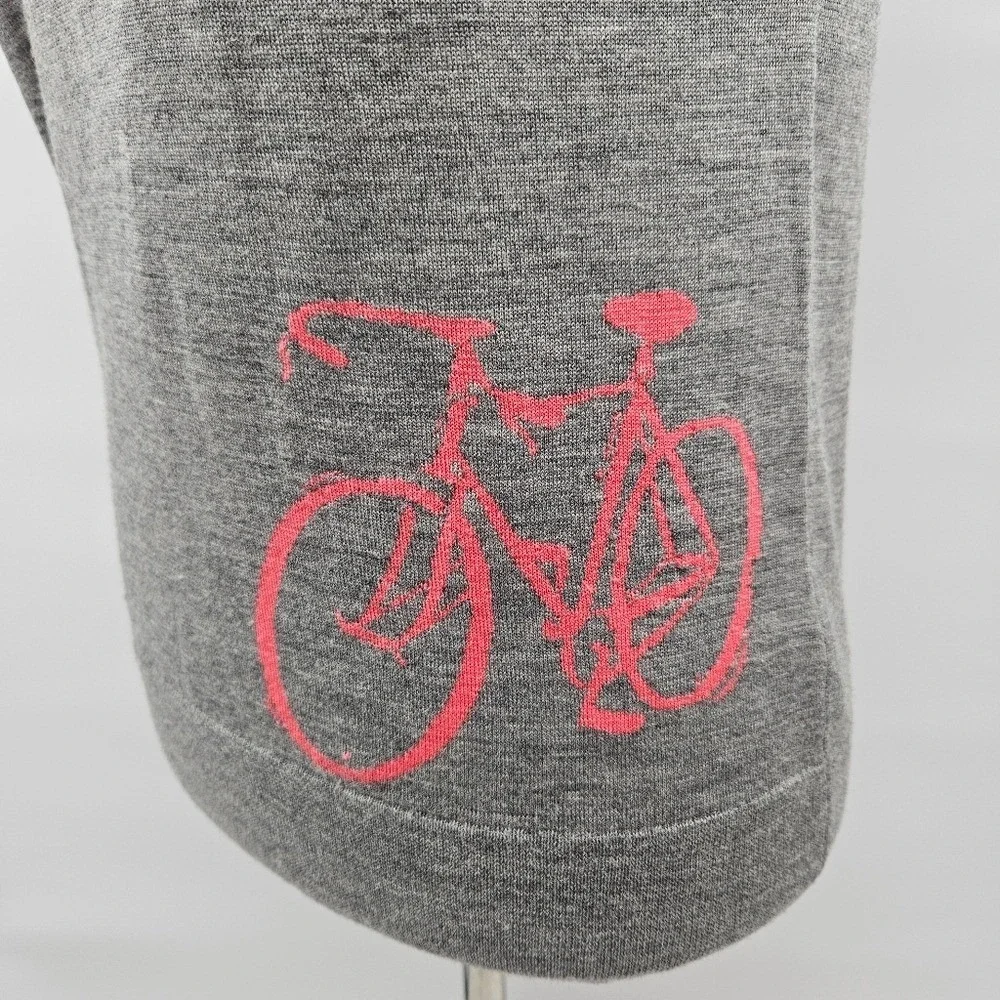 J. Crew Outlet Heather Gray Merino Wool Crewneck‎ Sweater Size Small